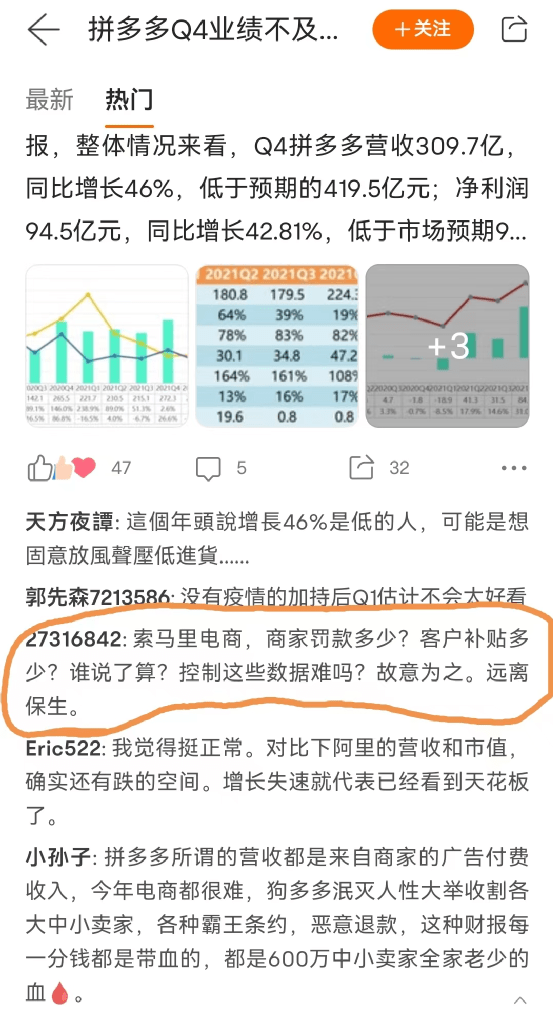 股价大跌<strong></p>
<p>股票狂跌</strong>，投资人不想看到一个“平庸”的拼多多