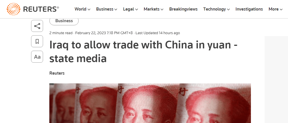 构建石油人民币体系雏形<strong></p>
<p>火币中国</strong>！伊拉克首次允许采用人民币结算中国贸易