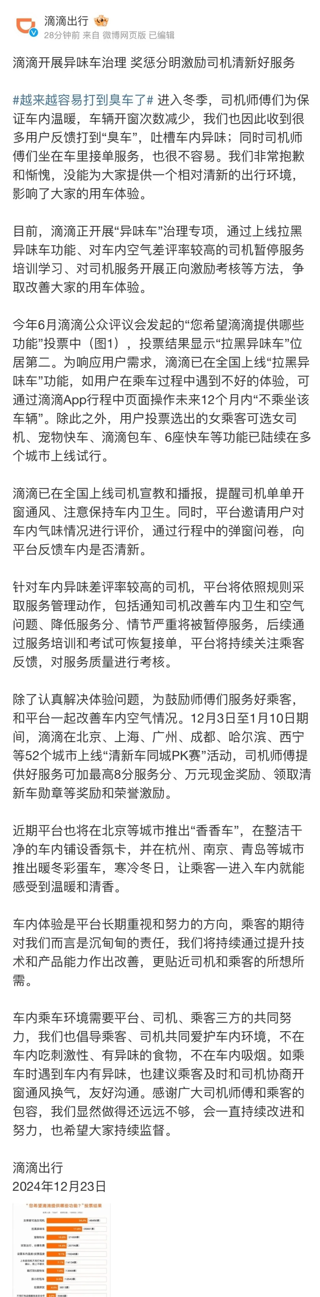 滴滴就“打到臭车”致歉：正开展“异味车”治理<strong></p>
<p>虚拟币获批</strong>，拉黑功能上线