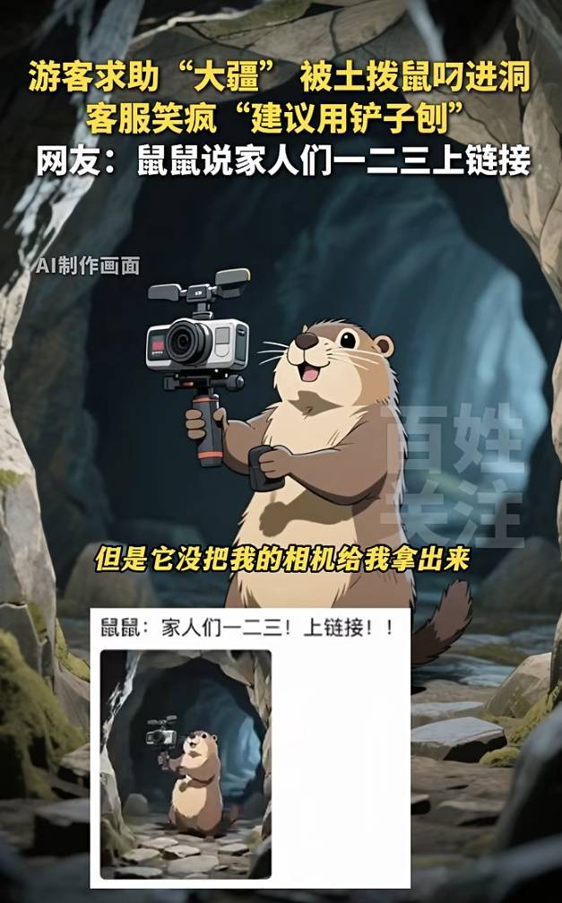 四川一游客求助“大疆”客服称设备被土拨鼠叼进洞<strong></p>
<p>网赌虚拟币</strong>！客服笑疯“建议用铲子刨”