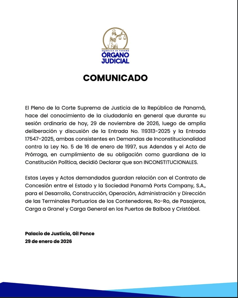 巴拿马裁定合同违宪 李嘉诚的港口不能卖了